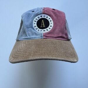 ASHWORTH GOLFWEAR Vintage 90s Hat Made in the USA Unisex One‎ Size Adjustable